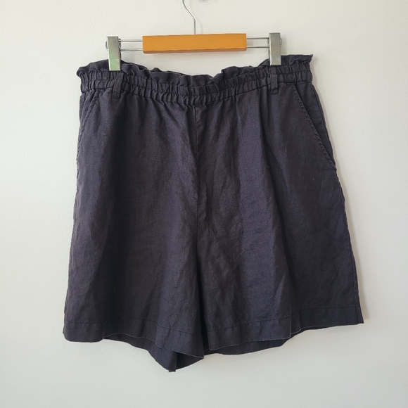 Part Two Pants - LINEN PART TWO WOMEN'S PAPERBAG STYLE SHORTS
